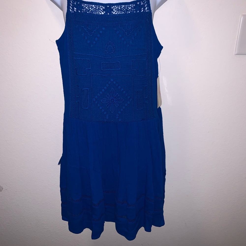 GB Girls Spaghetti Strap Blue Dress